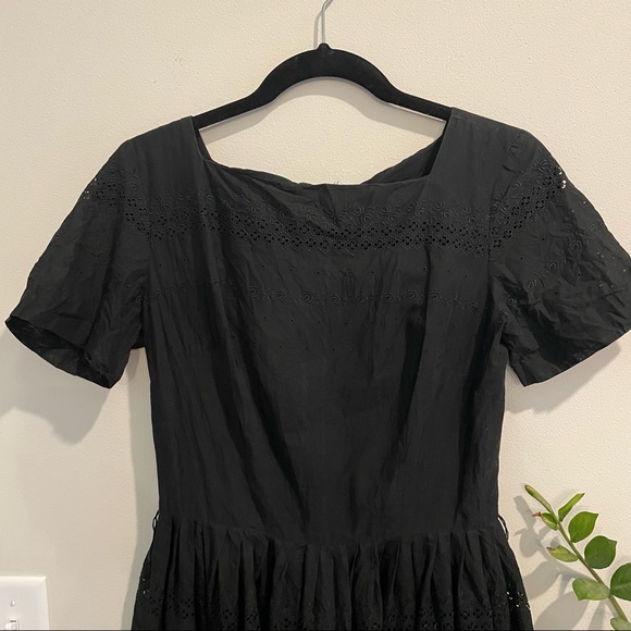 L’AIGLON Vintage 1950s Fit and Flare Embroidered Dress - Picture 3 of 16